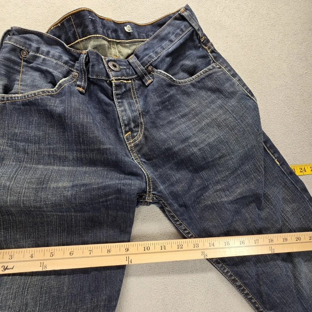 Vintage Levis 504 Jeans Mens 28x32 Blue Straight Engineered Dark Wash Honeycomb